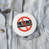 Geen hetero-normering - - ronde button 4,0 cm (In situ)
