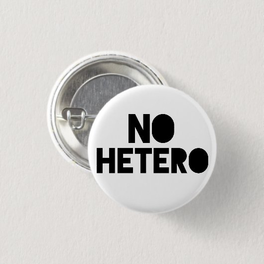 Geen hetero ronde button 3,2 cm (Voorkant /achterkant)