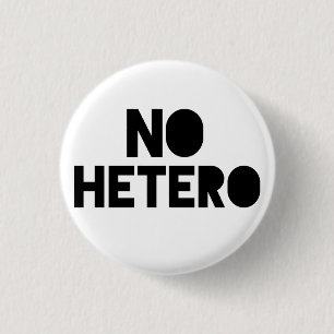 Geen hetero ronde button 3,2 cm