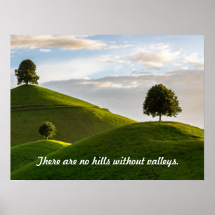 Geen heuvels zonder Valleys Poster