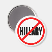 "GEEN HILLARY" MAGNEET (Voorkant / Achterkant)