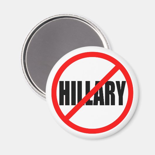 "GEEN HILLARY" MAGNEET (Voorkant / Achterkant)