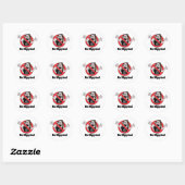 Geen hippies! ronde sticker (Vel)