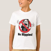 Geen Hippies. T-shirt (Voorkant)