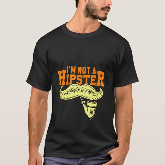 Geen Hipster Mustache Pipe Smoker Hippies Free Sp T-shirt (Voorkant)