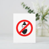 Geen hipsters of Mannen Buns Briefkaart (Staand voorkant)
