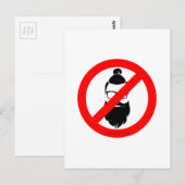 Geen hipsters of Mannen Buns Briefkaart (Voorkant / Achterkant)