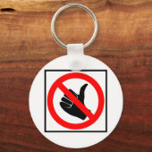 Geen Hitchhiking Highway Sign Sleutelhanger (Voorkant)