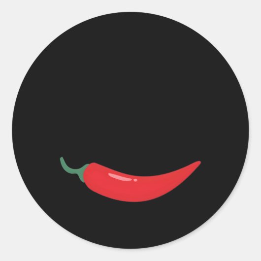 Geen hitte Geen pittig eten Ronde Sticker (Voorkant)