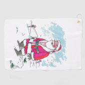 Geen Ho-Ho-Ho golfhanddoek (Horizontaal)