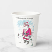 Geen Ho-Ho-Ho-Ho tekst papieren bekers (Voorkant)