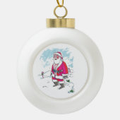 Geen Ho-Ho-Ho keramische kerstbal ornament (Voorkant)
