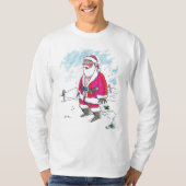 Geen Ho-Ho-Ho-mannen wit shirt met lange mouwen (Voorkant)