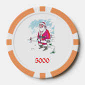 Geen Ho Ho Ho sinaasappel 5000 gestreepte pokerchi Poker Chips (Voorkant)