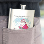 Geen Ho-Ho-Ho tekst roestvrij stalen kolf Flacon (Voorbeeld)