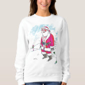 Geen Ho-Ho-Ho vrouwen wit sweatshirt (Voorkant)