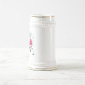 Geen Ho-Ho-Ho witte stein met gouden sierlijst Bierpul (Center)