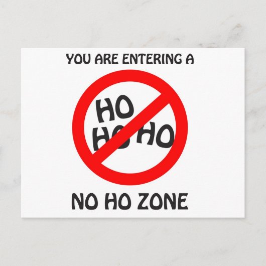 geen ho zone briefkaart (Voorkant)