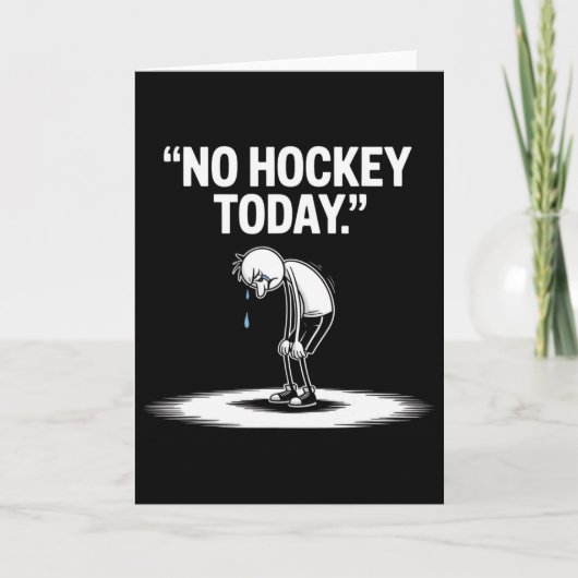 Geen hockey vandaag _3 kaart (Voorkant)