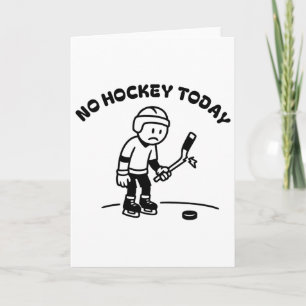 Geen Hockey Vandaag Grappig Voor Een IJshockeyspel Kaart
