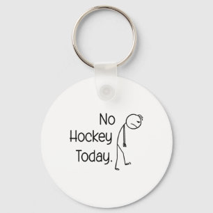 Geen hockey vandaag Grappige ijsbaan sfeer stick e Sleutelhanger