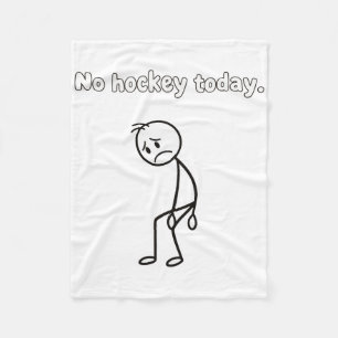 Geen Hockey Vandaag Grappige Verdrietige Speler Ho Fleece Deken