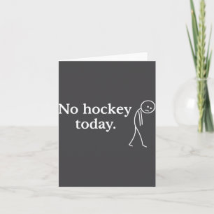 Geen Hockey Vandaag Grappige Verdrietige Stickfigu Kaart