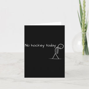 Geen Hockey Vandaag Verdrietige Stickfiguur Groot  Kaart