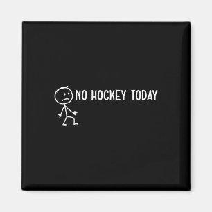 Geen Hockey Vandaag Verdrietige Stickman Grappige Magneet