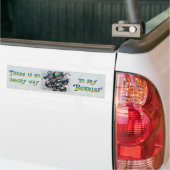 Geen hoekige bubbels bumpersticker (Op Truck)