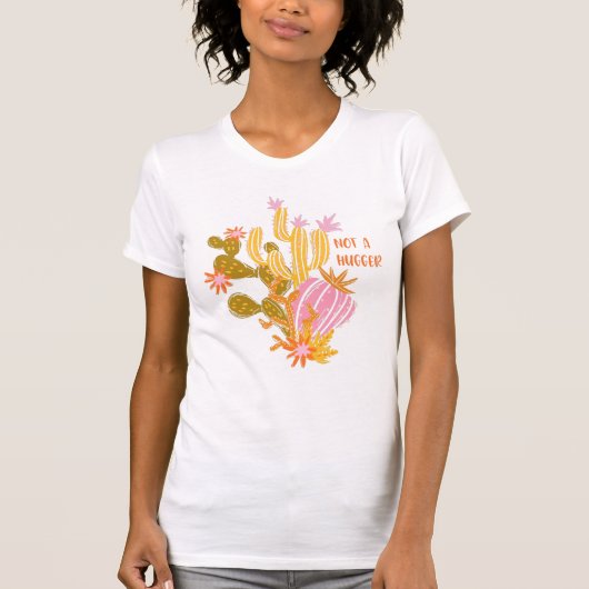 Geen hoer | Boho Cactus | Funny Introvert Quote T-shirt (Voorkant)