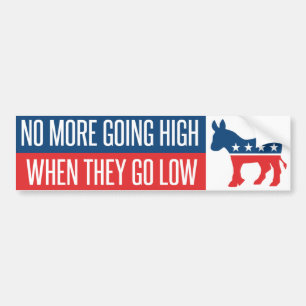 Geen hoge democraten meer bumpersticker
