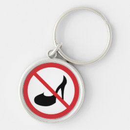 Geen hoge hakken rood verbodsteken | SLEUTELHANGER