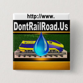 Geen hogesnelheidslijn door bosgebieden vierkante button 5,1 cm