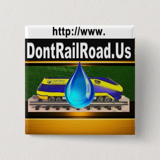 Geen hogesnelheidslijn door bosgebieden vierkante button 5,1 cm (Voorkant)