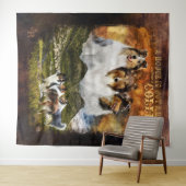 Geen homepage met collies, herdering, landenstijl wandkleed (In Situ (horizontaal))