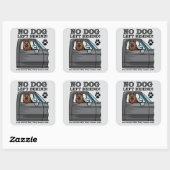 Geen hond achtergelaten, GSD sticker (Vel)
