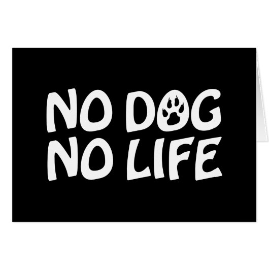 GEEN HOND GEEN LEVEN KAART (Voorkant Horizontaal)