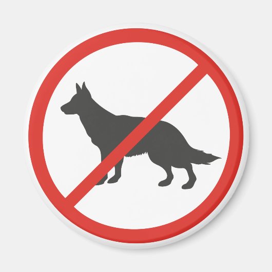 Geen hond magneet (Voorkant)