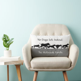 Geen honden links achter de lumbar Pillow Kussen