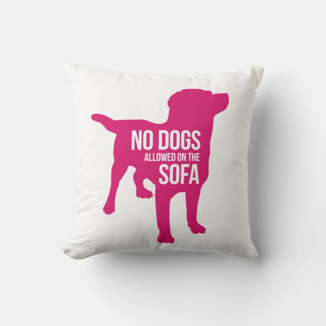 Geen honden op de Sofa Pillow Kussen (Voorkant)