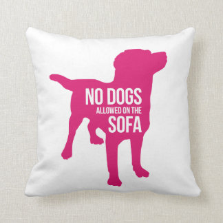Geen honden op de Sofa Pillow Kussen