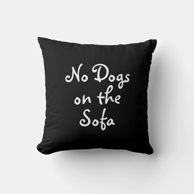 Geen honden op de Sofa Pillow Kussen (Voorkant)