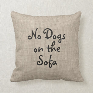 Geen honden op de Sofa Pillow Kussen