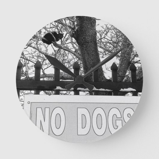 Geen honden ronde klok (Voorkant)