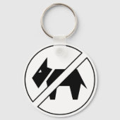 Geen honden Sleutelhanger (Voorkant)