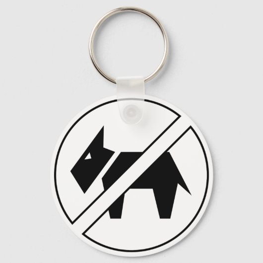Geen honden Sleutelhanger (Voorkant)