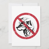 Geen honden toegestaan uitnodigingen (Voorkant)