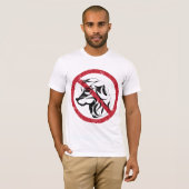 Geen honden Toegestane Mannen T-shirt (Voorkant volledig)