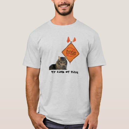 Geen honden verkeersbord t-shirt (Voorkant)
